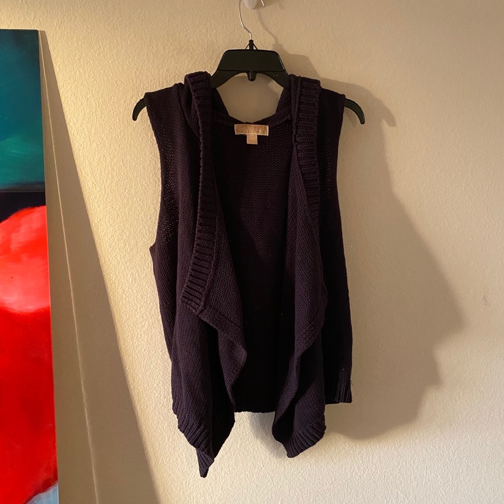 Michael Kors Knit Cardigan Sweater Vest